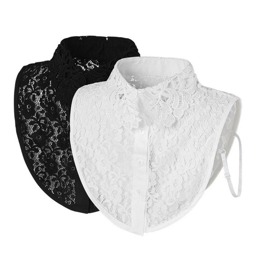 Lace false collar detachable - false,