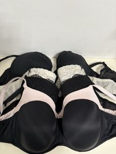 Bra Bundle 38E 38 E 5 Bras Lace Padded White Black Smooth Tshirt Underwired