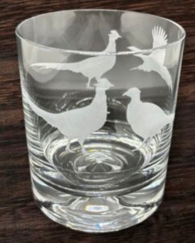Pheasant whisky tumbler - pheasant,