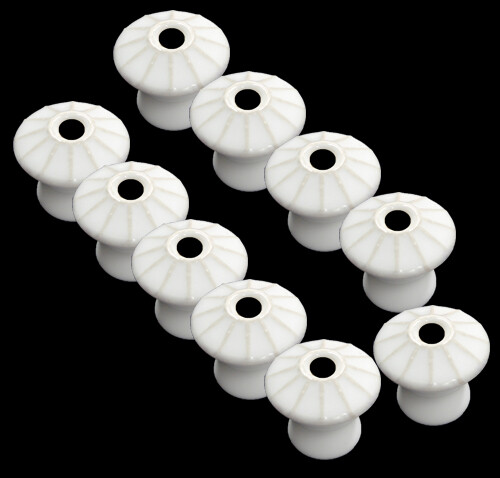 White ribbed effect - white,