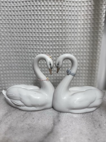 Lladro swans bride groom - lladro,