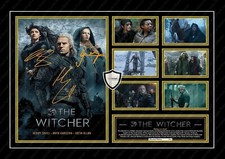 LAUREL AND HARDY SIGNED A4