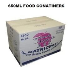 50xPlastic Food Containers Tub