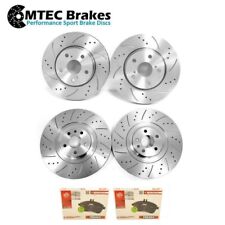Audi SQ5 3.0 BiTDi 12-17 Drilled Grooved Front Rear Brake Discs Ferodo Pads 380m
