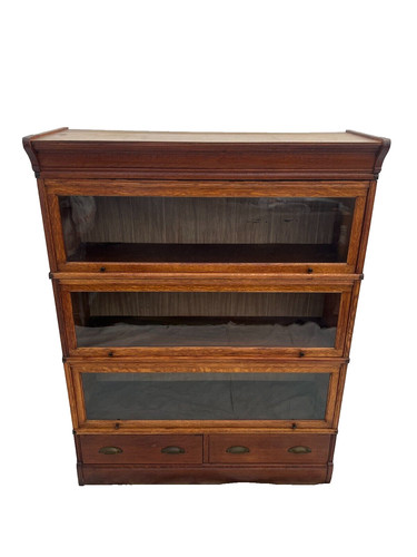 Antique bookcase lawyer - antique,