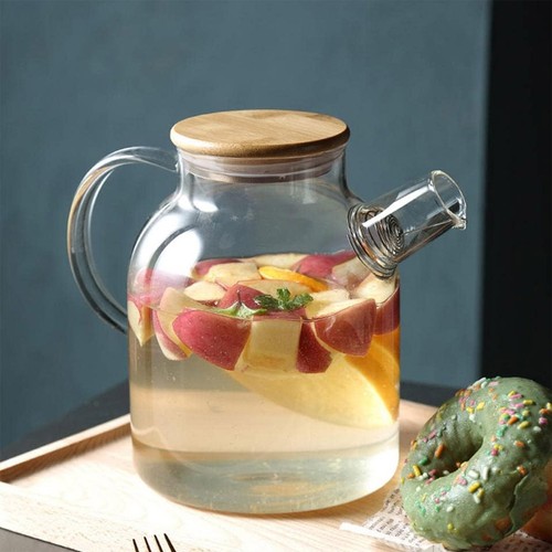 1800ml large glass teapot jug - large,