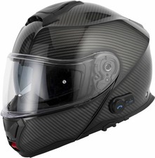 Vcan H272 Flip Up Blinc Bluetooth Motorcycle Motorbike Helmet - Atlas Carbon