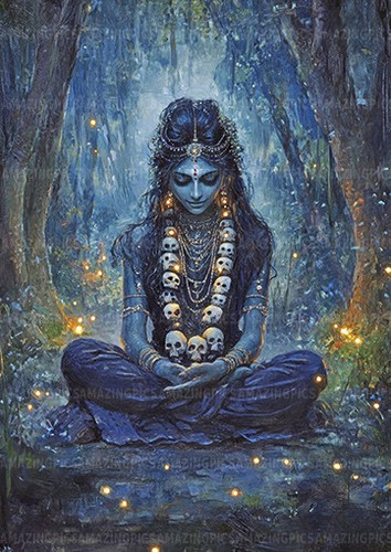 Kali hindu goddess art - kali,