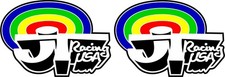 JT Racing Rainbow decals x2 - Old School BMX CW Racing Hutch PK Ripper Redline