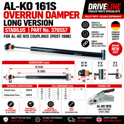 161s hitch damper long - 161s,