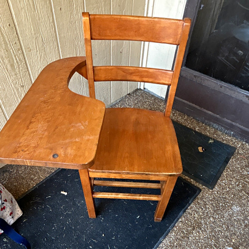 Wood school chair - chair, with