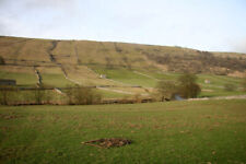 Photo 6x4 Chain harrows Kettlewell Harrows left lying in the grass. c2009