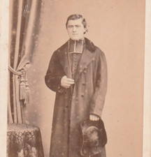 CDV PHOTO J BOURENS à METZ CURÉ ABBÉ PRETRE EVEQUE RELIGION CATHOLIQUE