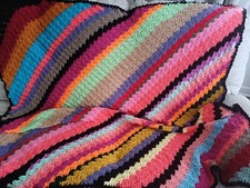Crocheted Blanket /Throw Extra