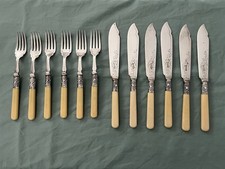 Vintage EPNS fish cutlery set
