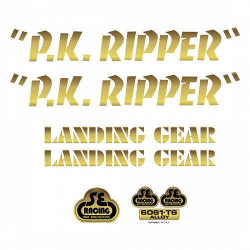 Bikes ripper decal set - se, pk