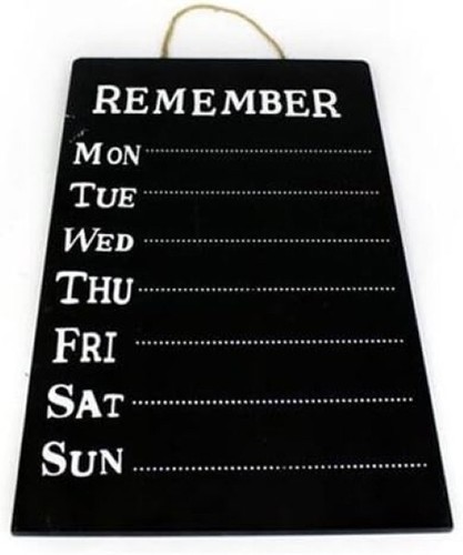 Weekly message chalk board - weekly,