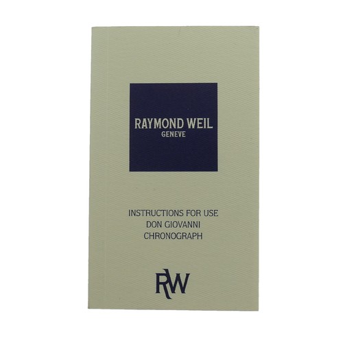 Raymond weil instructions - raymond,