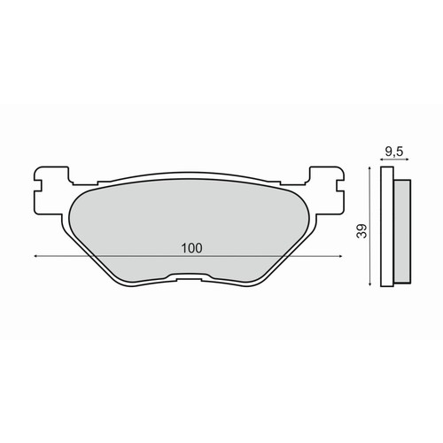 Pair brake pads xvs - xvs, midnight