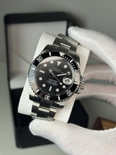 Custom Seiko Mod • “Black Sub Classic” | NH35 • 40mm • Sapphire • Oyster