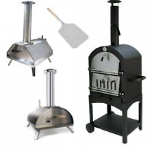 Pizza Oven BBQ Smoker Stone Baked Fish Meat Stainless Steel Portable UK Stock