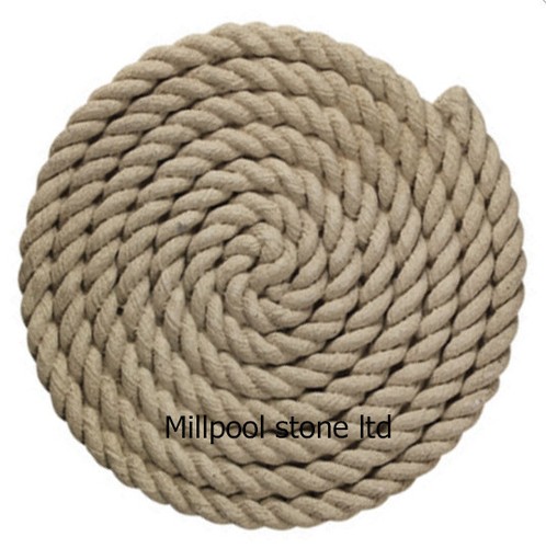 Buff rope stepping - , stone