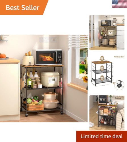 Rolling kitchen microwave - kitchen,