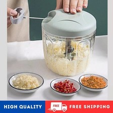 Manual Pull Rope Vegetable Food Chopper Hand Held Pulling Slicer Kitchen Tool UK