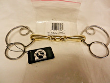 BNWT GALLOPSHOP UNIVERSAL HORSE BIT GERMAN SILVER LOZENGE MOUTHPIECE 5" 5.5" 6"