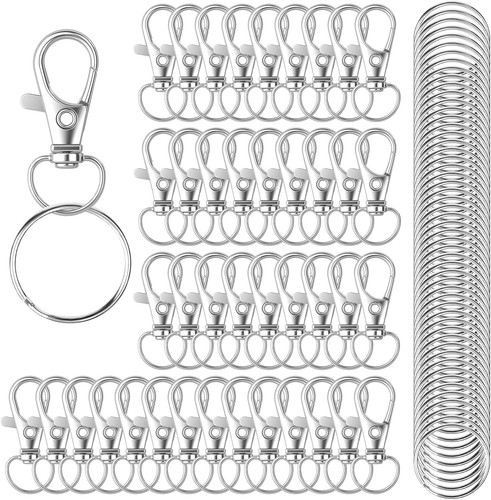 100 pcs keychain hooks with - 100,