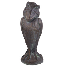 Grotesque Wally Bird Martin Ware Bronze Patina Finish Brighthelm Stone h34cm