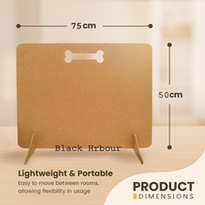 Dog Stopper – Freestanding MDF Dog Gate for Stairs & Doorways – Pet Barrier50x75