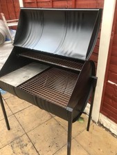 Professional Oil Drum Hot Plate BBQ Jerk Pan with removable legs