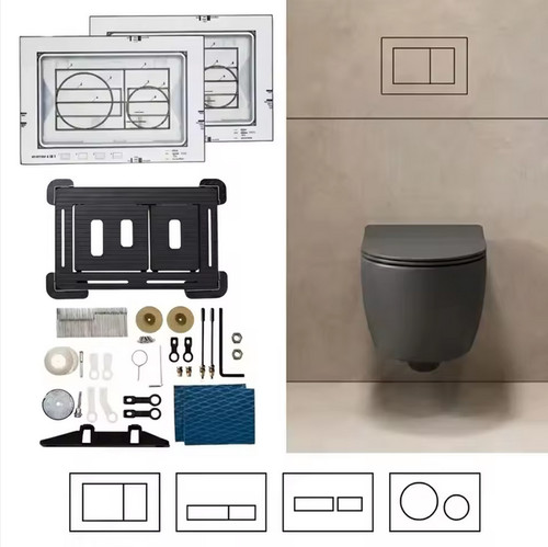Concealed control plate tiled - plate,
