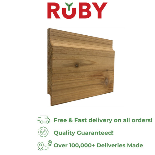 Cedar planed shiplap 145mm - planed, x