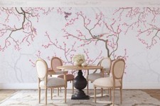 Branches Cherry Blossoms Birds