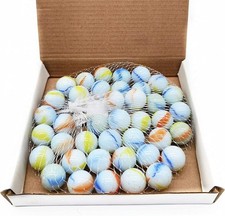 40 Milky Glass Marbles 15-16mm