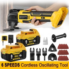 For Dewalt 18V Battery Cordless Oscillating Multi Tool 6 SPEED with Accessories