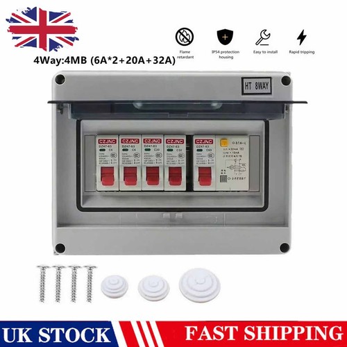 Way consumer unit fuse box - box, 4