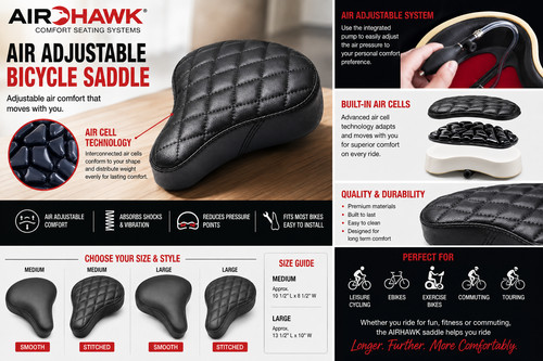 Air adjustable comfort - comfort, bicycle