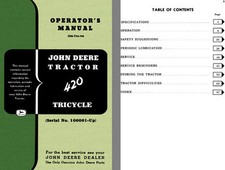 John Deere Tractor 420