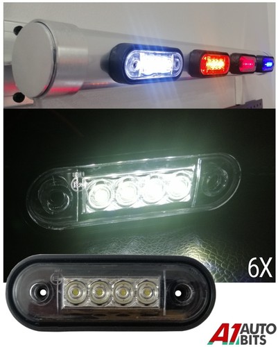 24v led white curved fit - 6x,