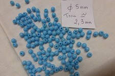 lot 1000 old bead of Briare NAVAJO blue turquoise 5mm......