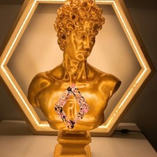 Handmade David Sculpture, Gold