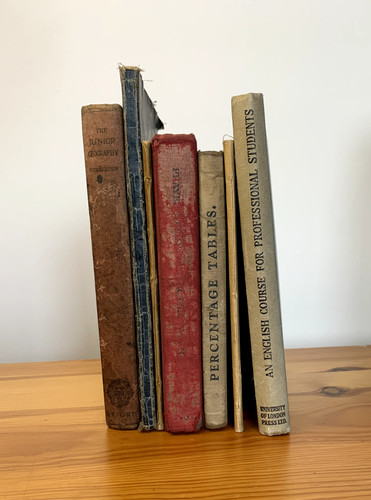 Bundle vintage school books - vintage,