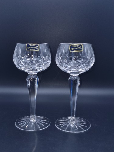 Hand cut lead crystal pair - cut,