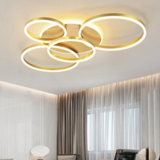 Halo LED Lamp Ceiling Light Modern Chandelier Lights Dining Living Room Bedroom