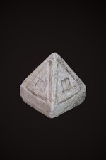 Rare Authentic Ancient Egyptian Antique Pyramid with Carved Hieroglyphic Panels