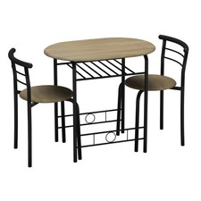 3 Pcs Dining Table 2 Chairs