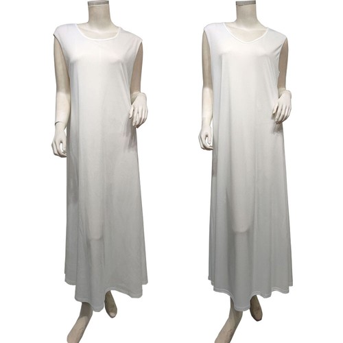 White inner dress sleeveless - inner,